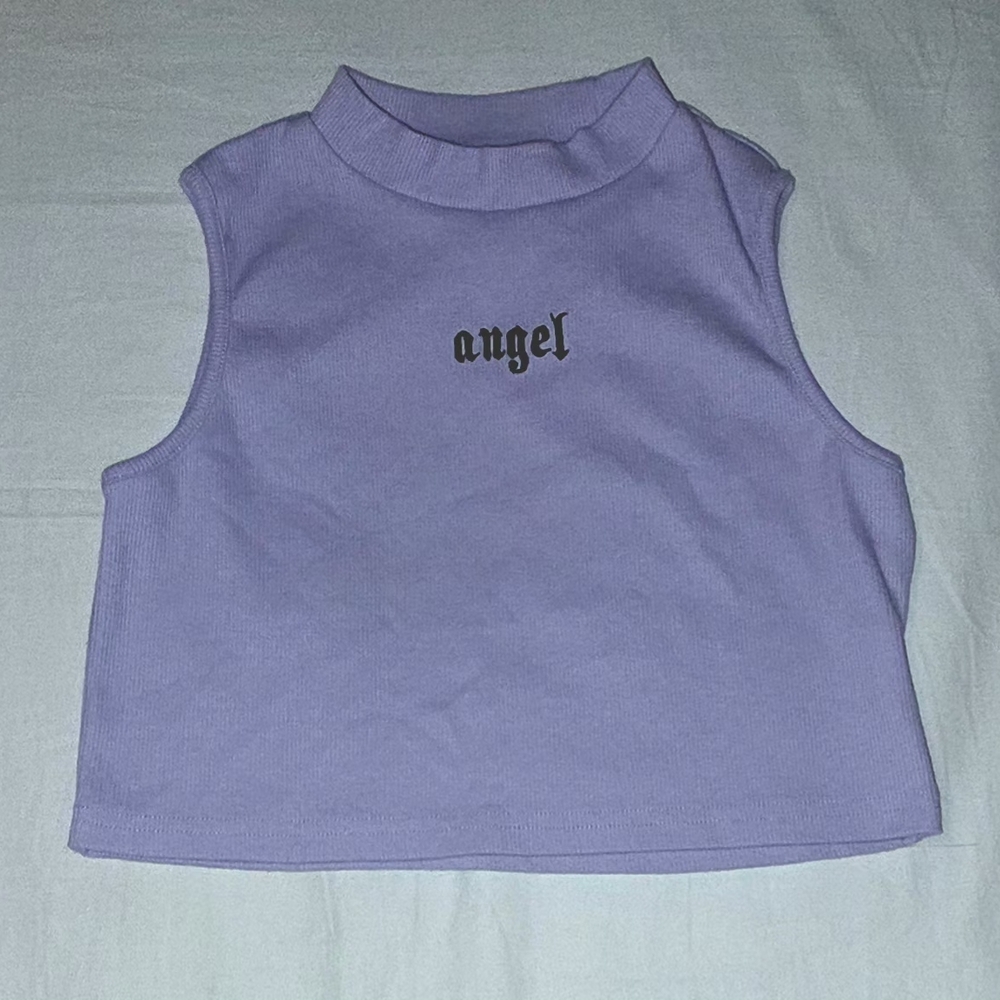 SHEIN Kids Lavender Angel Tank Top